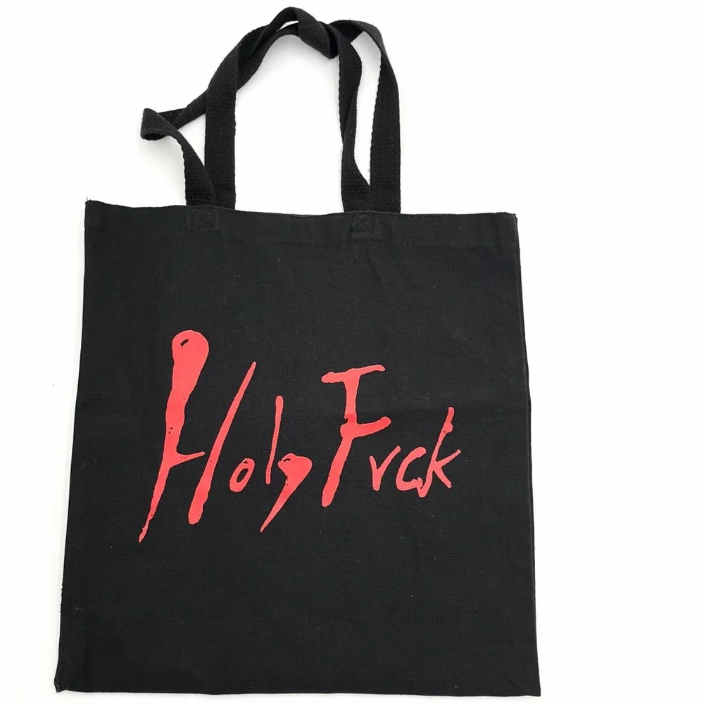 Demi Lovato Holy Fvck Tour Black VIP Tote Bag with Red Print
